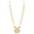 Women's kundan & beads studded necklace round earrings jewelry set for women