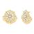 Women's kundan & beads studded necklace round earrings jewelry set for women
