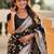 Black woven design zari kanjeevaram saree