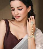 Kundan & beads studded haath panja haath phool ethnic traditional fashion jewellery gift for women