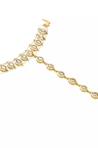 Kundan & beads studded haath panja haath phool ethnic traditional fashion jewellery gift for women