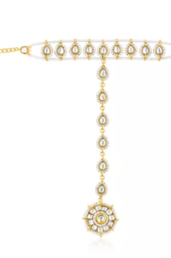 Kundan & beads studded haath panja haath phool ethnic traditional fashion jewellery gift for women
