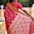 Peach woven design zari kanjeevaram saree