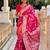 Pink woven design zari kanjeevaram saree