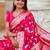 Pink woven design zari kanjeevaram saree