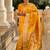 Yellow woven design zari saree
