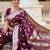 Maroon woven design zari kanjeevaram saree