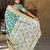 Blue floral woven design zari kanjeevaram saree
