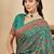 Blue woven design silk blend banarasi saree