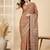 Orange woven design zari silk blend banarasi saree