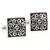 Black square designer cufflinks for men  wedding business corporate gift