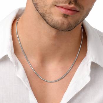 Fancy snake link chain stainless steel stylish casual design jewelry for men 1