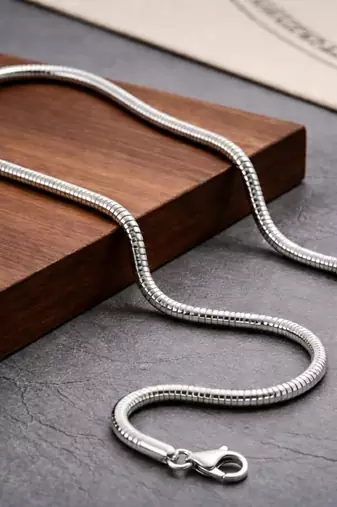 Fancy snake link chain stainless steel stylish casual design jewelry for men