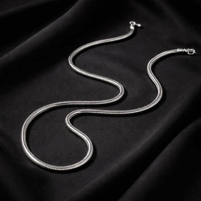 Fancy snake link chain stainless steel stylish casual design jewelry for men