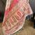 Pink floral embroidered silk blend handloom jamdani saree