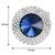 Circular blue crystal cufflinks for men  wedding business gift