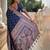 Blue woven design zari kanjeevaram saree
