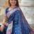Blue woven design zari kanjeevaram saree