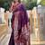 Purple woven design zari kanjeevaram saree