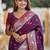 Purple woven design zari kanjeevaram saree
