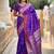 Purple woven design zari kanjeevaram saree