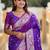 Purple woven design zari kanjeevaram saree
