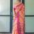 Yellow leheriya printed zari  linen saree