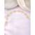 Kundan & beads studded white sheeshpatti mathapatti ethnic fashion hair jewellery for women design 1