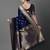 Navy blue women ethnic motifs woven design zari silk blend banarasi saree