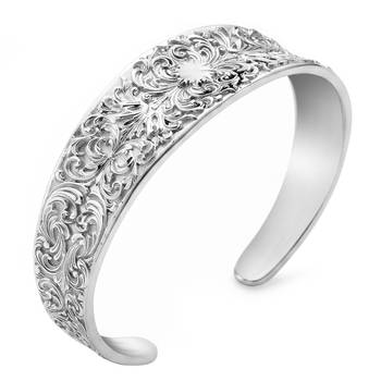 Engraved cuff bracelet for women 4