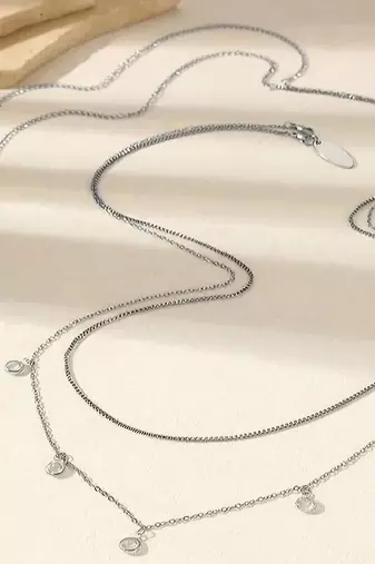 Stylish 2 layer belly chain kamarband crystals studded festive occasion jewelry for women