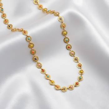 Multicolor ethnic belly chain kamarband crystals studded festive bridal jewelry for women 3