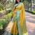 Yellow ethnic motifs woven design zari kanjeevaram saree