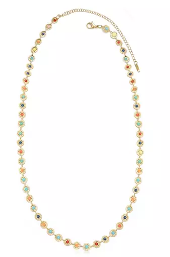 Multicolor ethnic belly chain kamarband crystals studded festive bridal jewelry for women