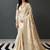 Cream woven design zari banarasi saree
