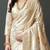 Cream woven design zari banarasi saree