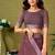 Brown floral zari  linen ready to wear tussar saree