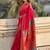 Pink woven design zari silk blend paithani saree