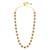 Cubic zirconia & maroon crystal studded long necklace earrings