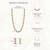Cubic zirconia & maroon crystal studded long necklace earrings