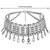 Crystal necklace tassel choker neck chain rhinestone fashion jewellery gift for women