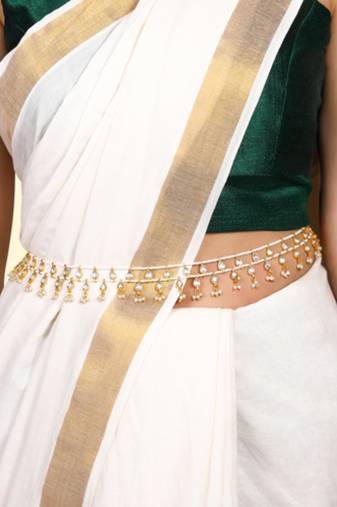 Kundan & beads studded ethnic belly chain kamar patta kamar bandh traditional jewellery gift for women