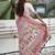 Cream kalamkari silk blend saree