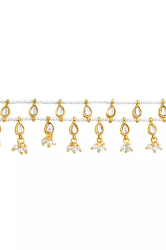 Kundan & beads studded ethnic belly chain kamar patta kamar bandh traditional jewellery gift for women