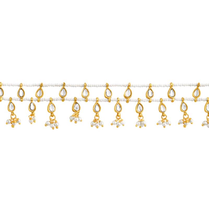 Kundan & beads studded ethnic belly chain kamar patta kamar bandh traditional jewellery gift for women
