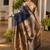 Navy blue blue woven design designer saree with contrast border