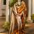Mustard mustard woven design designer saree with zari detail