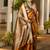 Mustard mustard woven design designer saree with zari detail