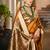 Mustard mustard woven design designer saree with zari detail