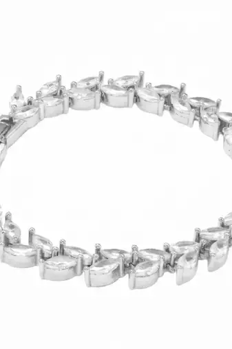 Stylish openable bracelet crystal studded festive casual jewelry for women